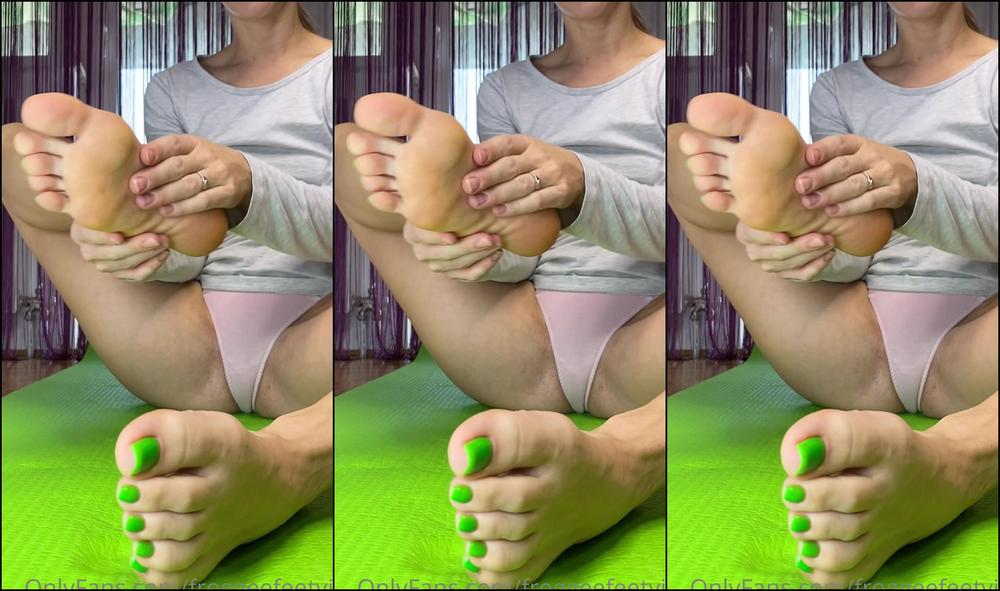 Froggeefeetvip Last Of My Green Toes New Pedi Is