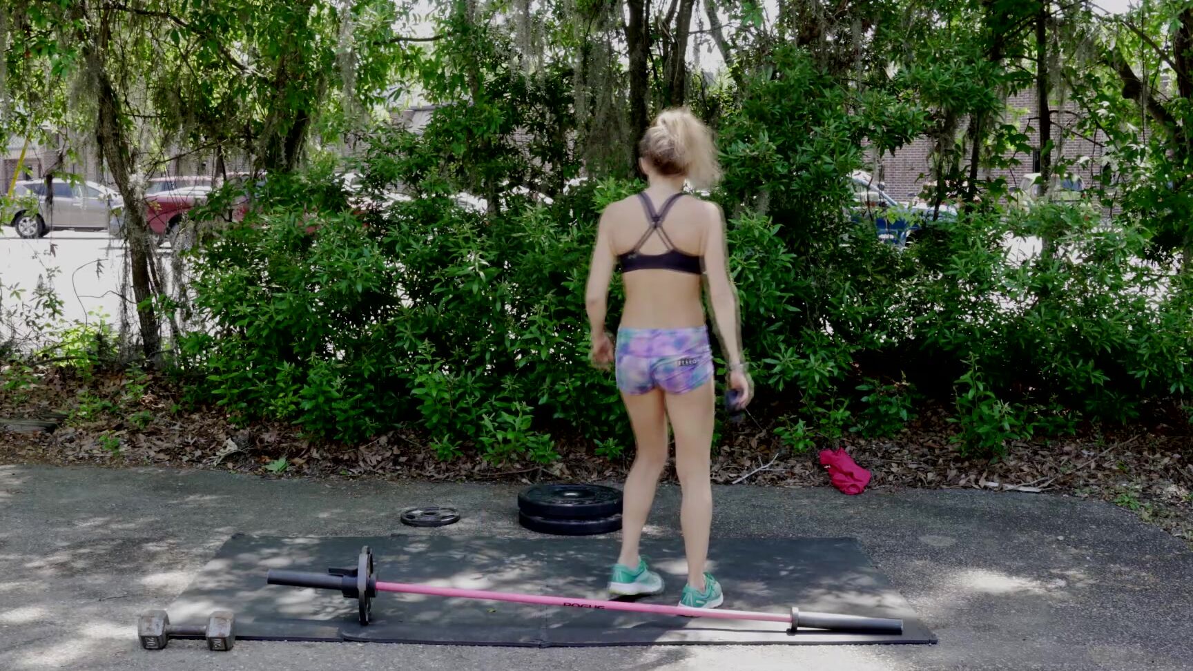 Lora Cross Fitness Babe Outdoor Workout Ignore