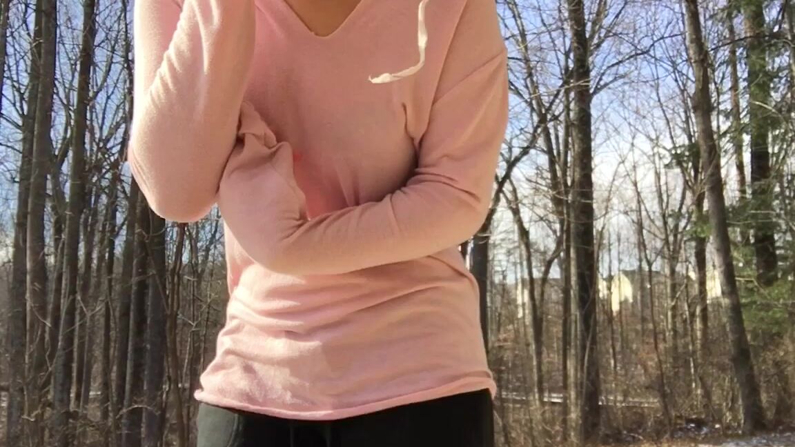 Asian, Exhibitionism, Outdoors, Public Flashing kittymei winter forest ManyVids