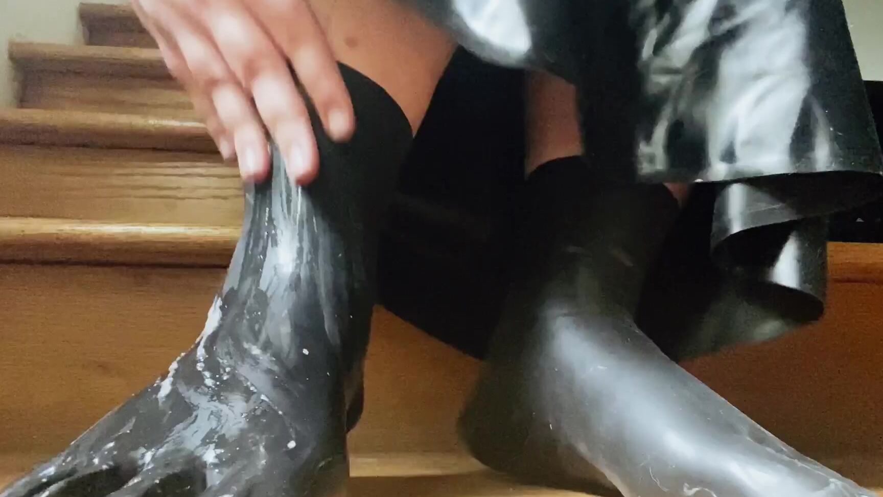 Rubberfoxx Latex Feet And Toes Worship Pov