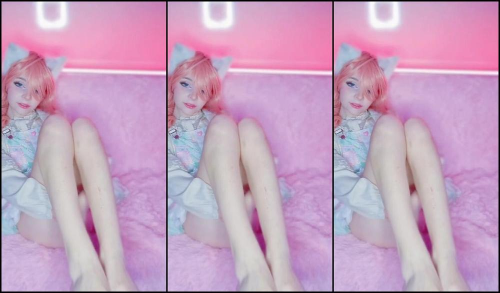 BabyDollDiana Final Fantasy XIII cute cosplay Lightning FOOT FETISH Pornhub