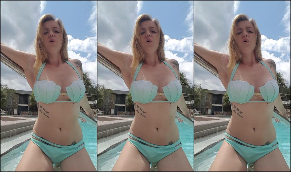 Shesleah Peeing In A Public Pool