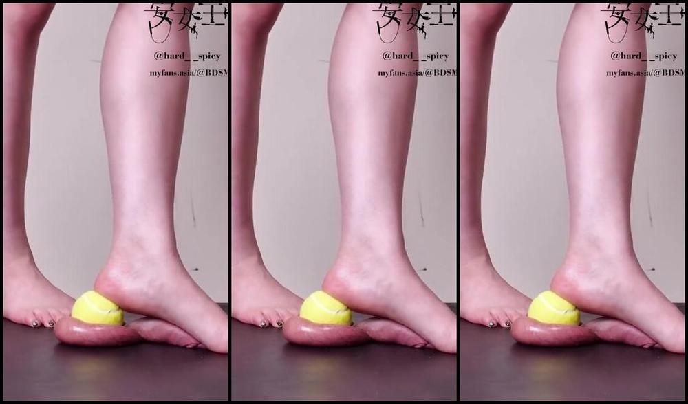 mistress ann full weight ball stomping tennis ball vs testicles Clips4Sale
