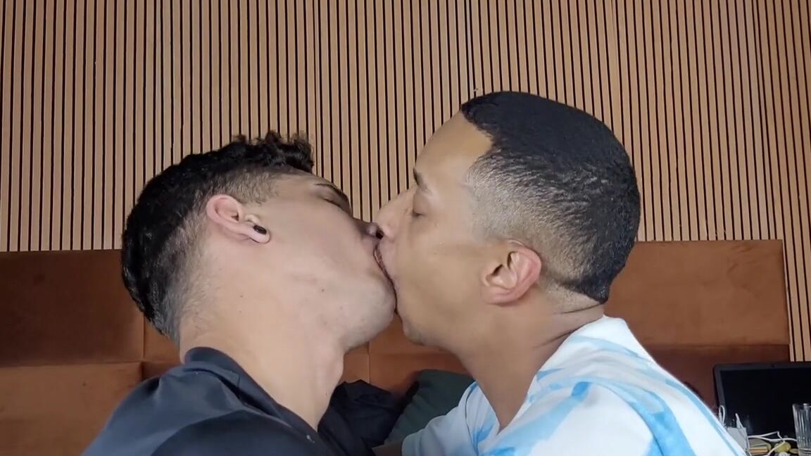 rj male videos hot kisses between an interracial couple by marvin turner and wallif turner clip full Clips4Sale