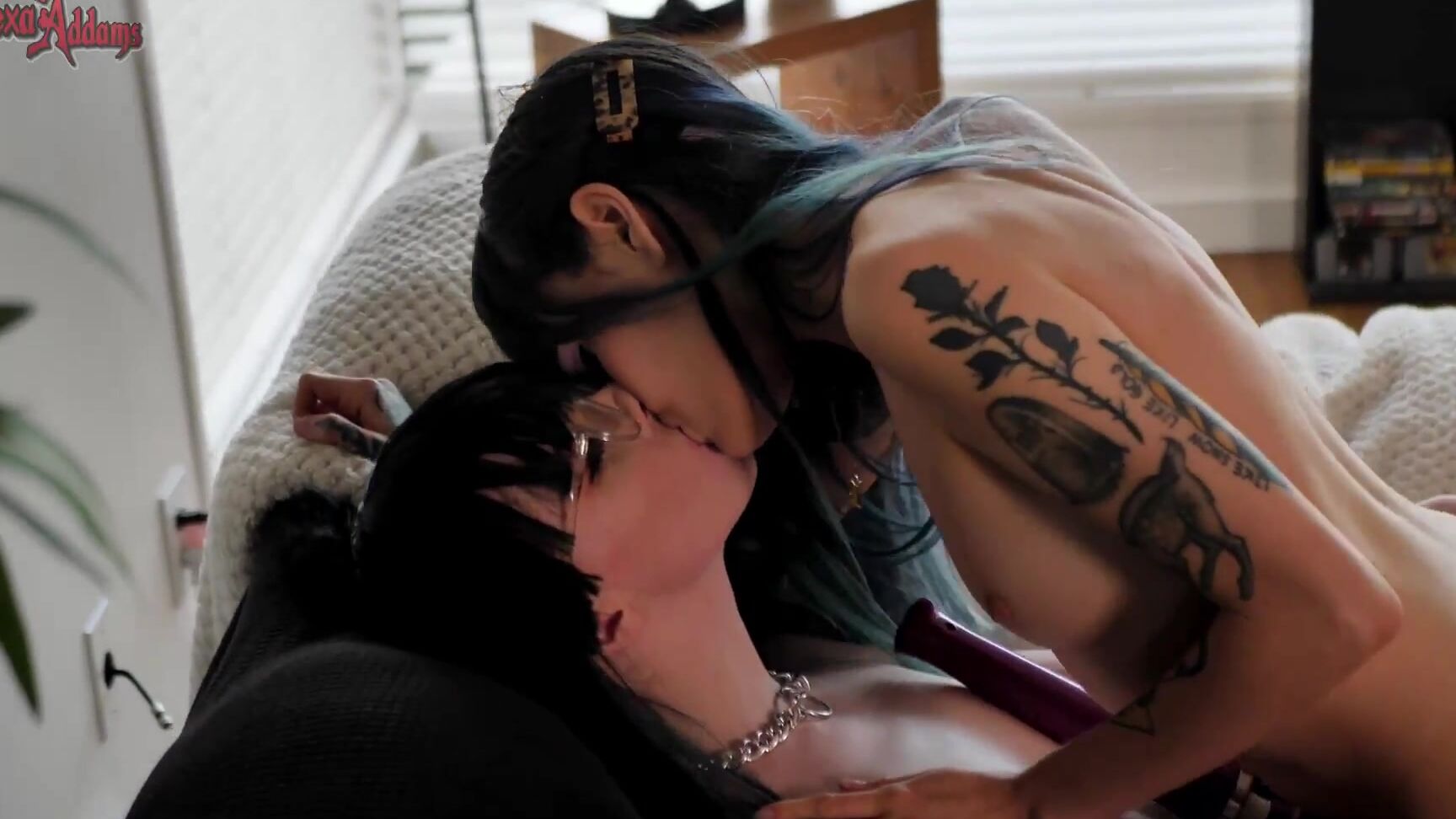 Creamy, Cum Play, Girl Girl, Lesbians, Strap-On alexaaddams cum eating strap on fuck ManyVids