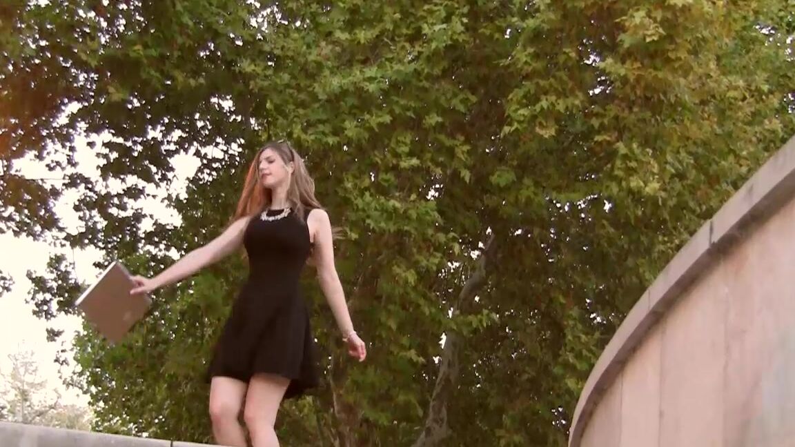 Stella Cox In Portugal Park