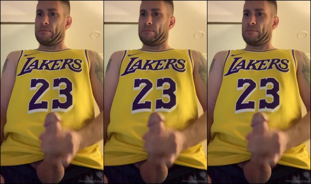 Bradknightxxx Playing With My Big Balls And Cock For Xmas Basketball Day