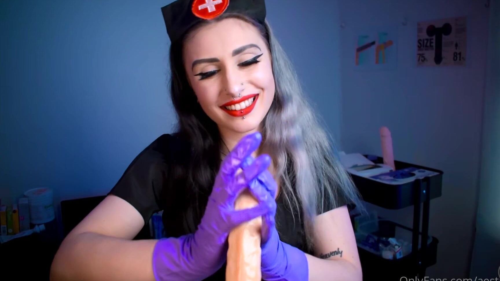Aestra Azure 399011016 nurse medical glove handjob pov 23 41 min Fetish