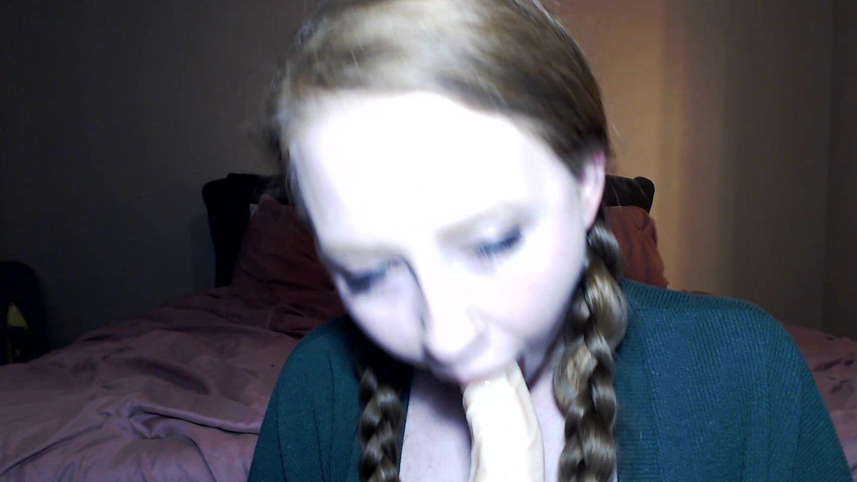 Lexi Lush Messy Dildo Blowjob