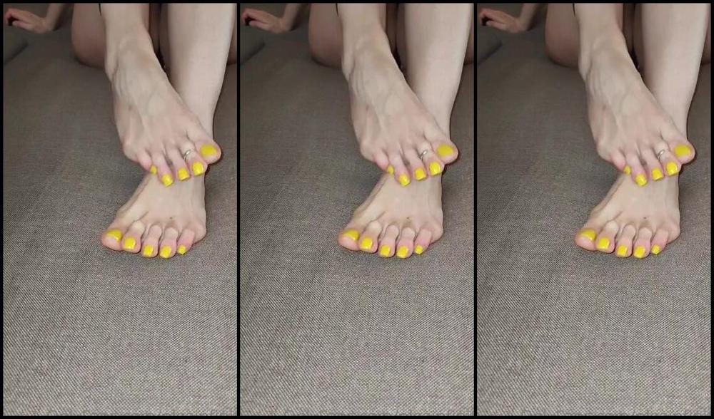 Olga Infinity Aka Olgainfinity Onlyfans New Yellow Pedicure