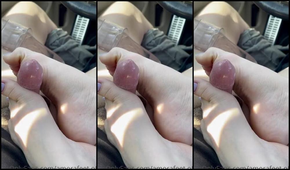 Pezinhos Da Amora Aka Amorafeetofc Onlyfans Transparent Flip Flops Footjob Inside A Car Mjaime27