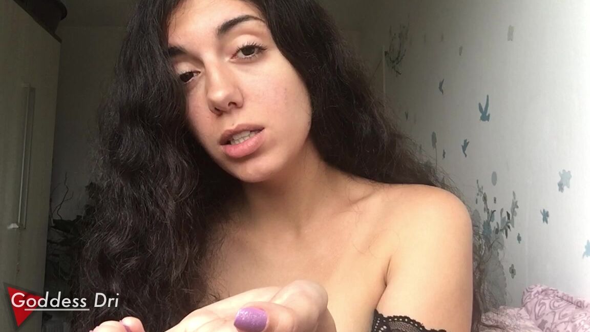 "GoddessDri" joi, cei, cum eating instruction, face fetish Just eat it manyvids