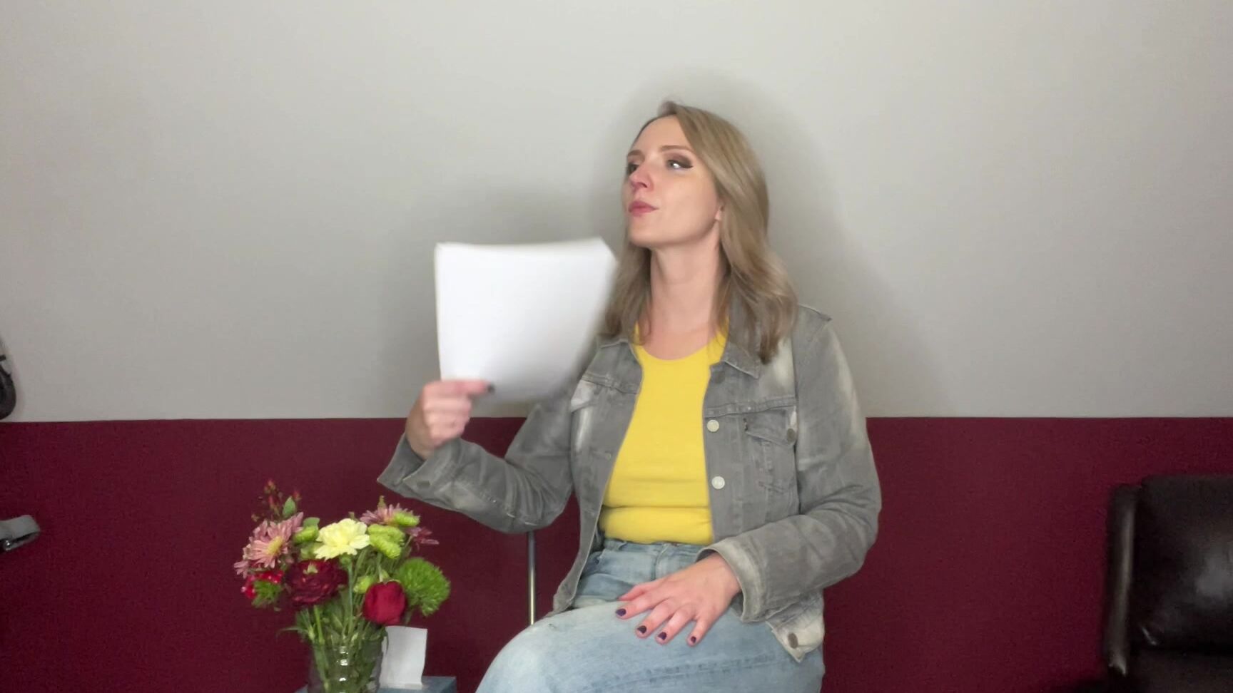 "SneezeGoddess" acting, blonde, mucophilia, sfw, sneezegoddess, sneezing sneezy commercial role manyvids