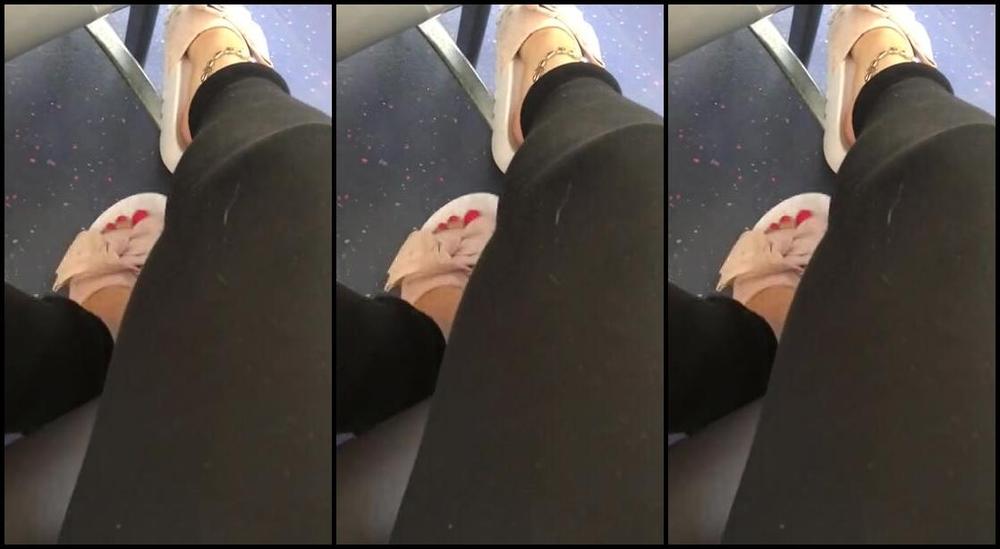 Footsiegalore Onlyfans Only Fans Exclusive 5 Min Video Of Me Dangling My Footwear On The Bus I Had A Few Funny Looks