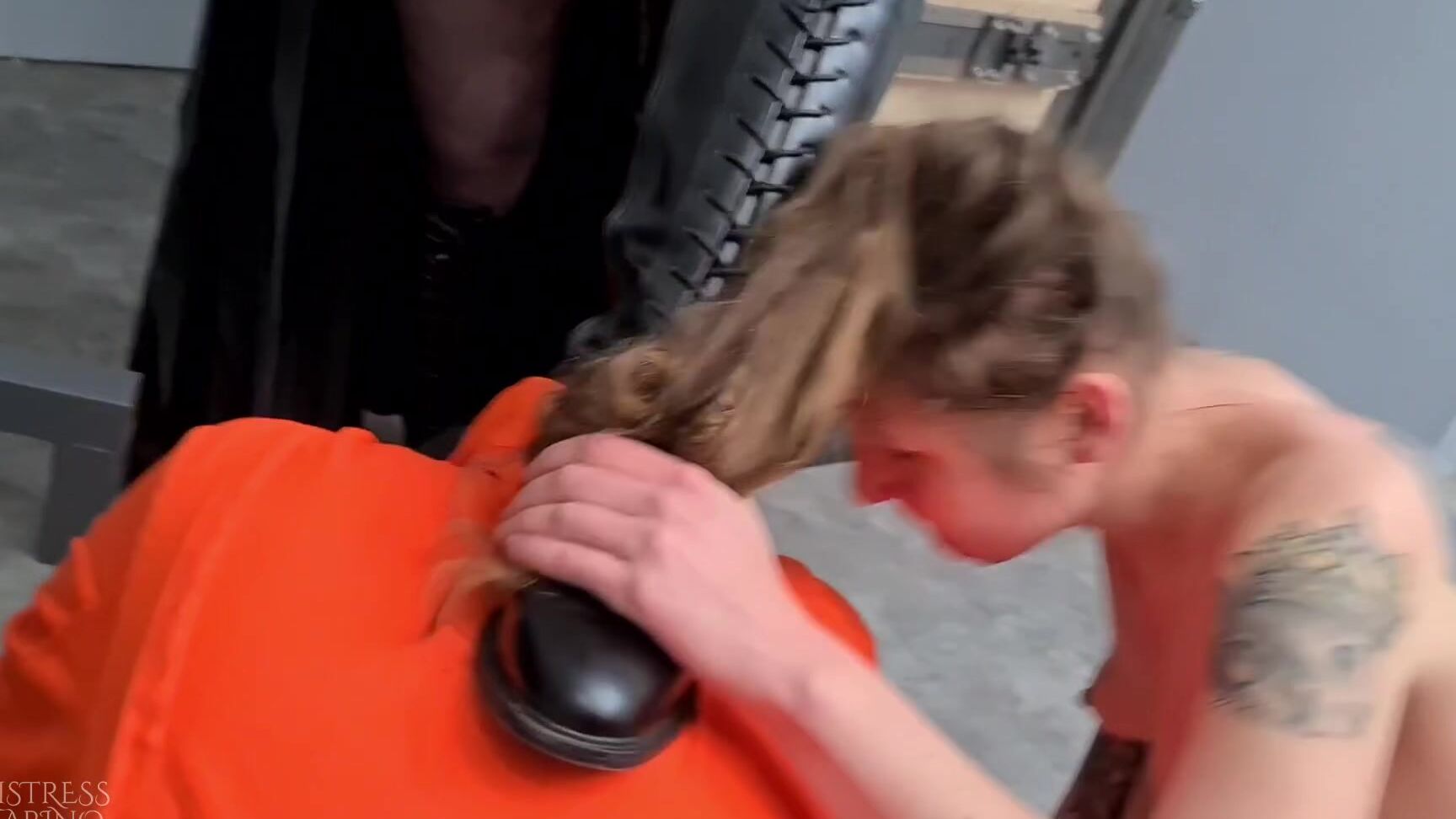 Mistresskarino I Will Use This Female Prisoner As My Shoe Cleaner And Chair