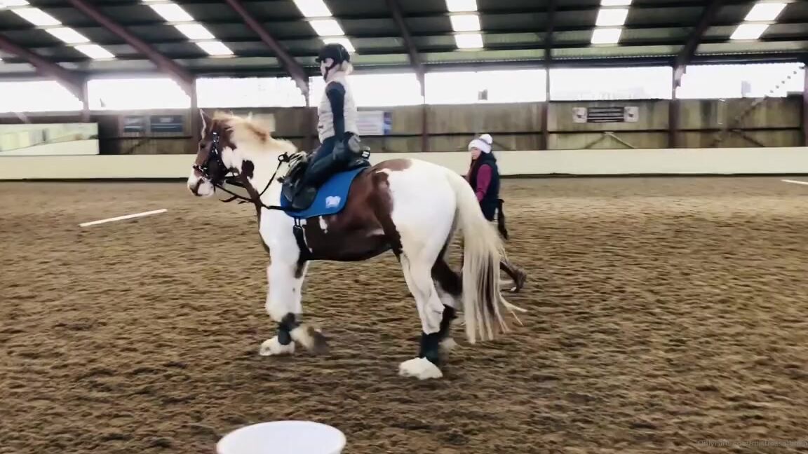 Mistress Athena Nicknamed Mistressathena Onlyfans Mistress Having A Lesson Which Felt Like A Workout No Aids Stirrups Gone