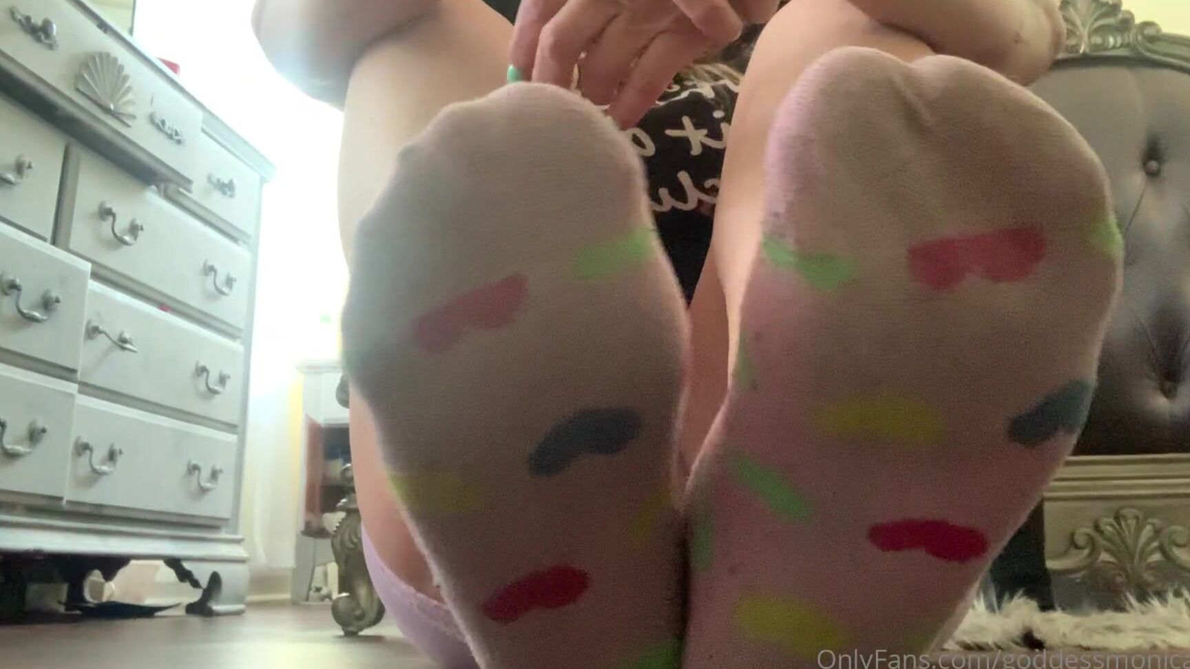 Goddessmonica W Dirty Sock Joi Per Your Request These Socks Are The Worst Whole Room Stinks