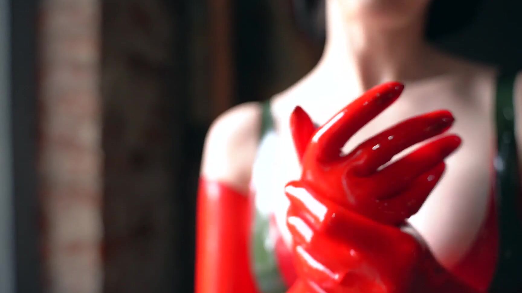 Brunette, Glove Fetish, Gloves, Latex, Oil fetish-diva-in-red-latex-gloves ManyVids