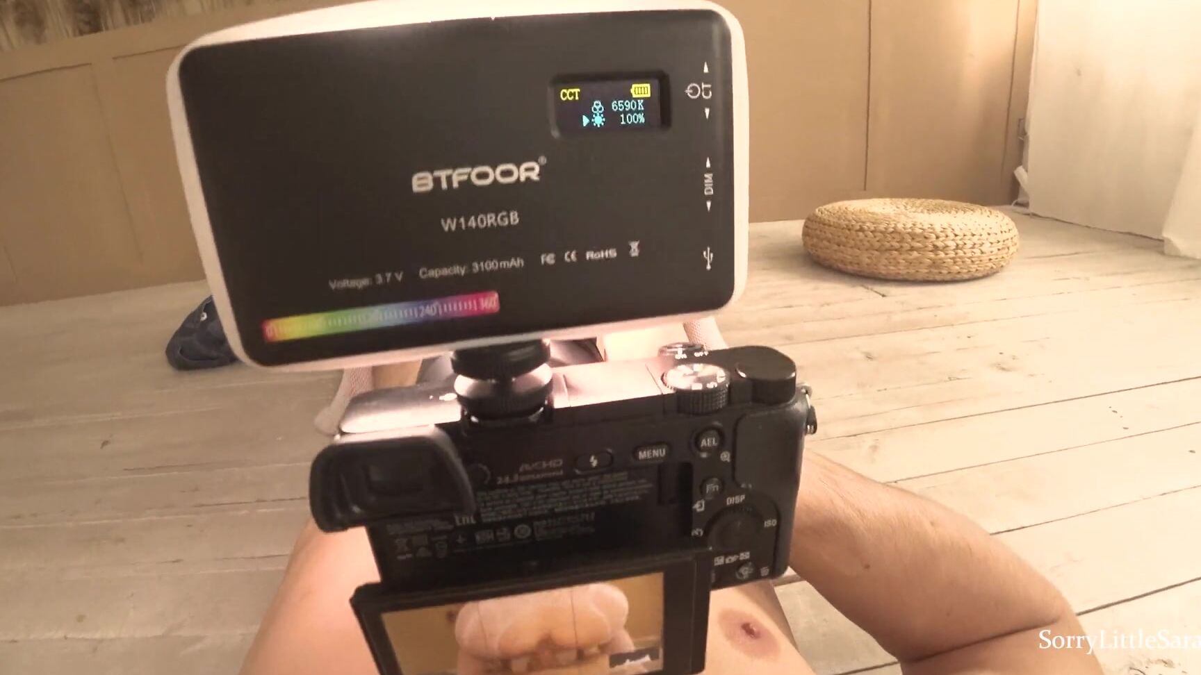 SorryLittleSarah Lustful Bitch with BIG WET PUSSY and ASS Fucks in Studio POV! PornHub