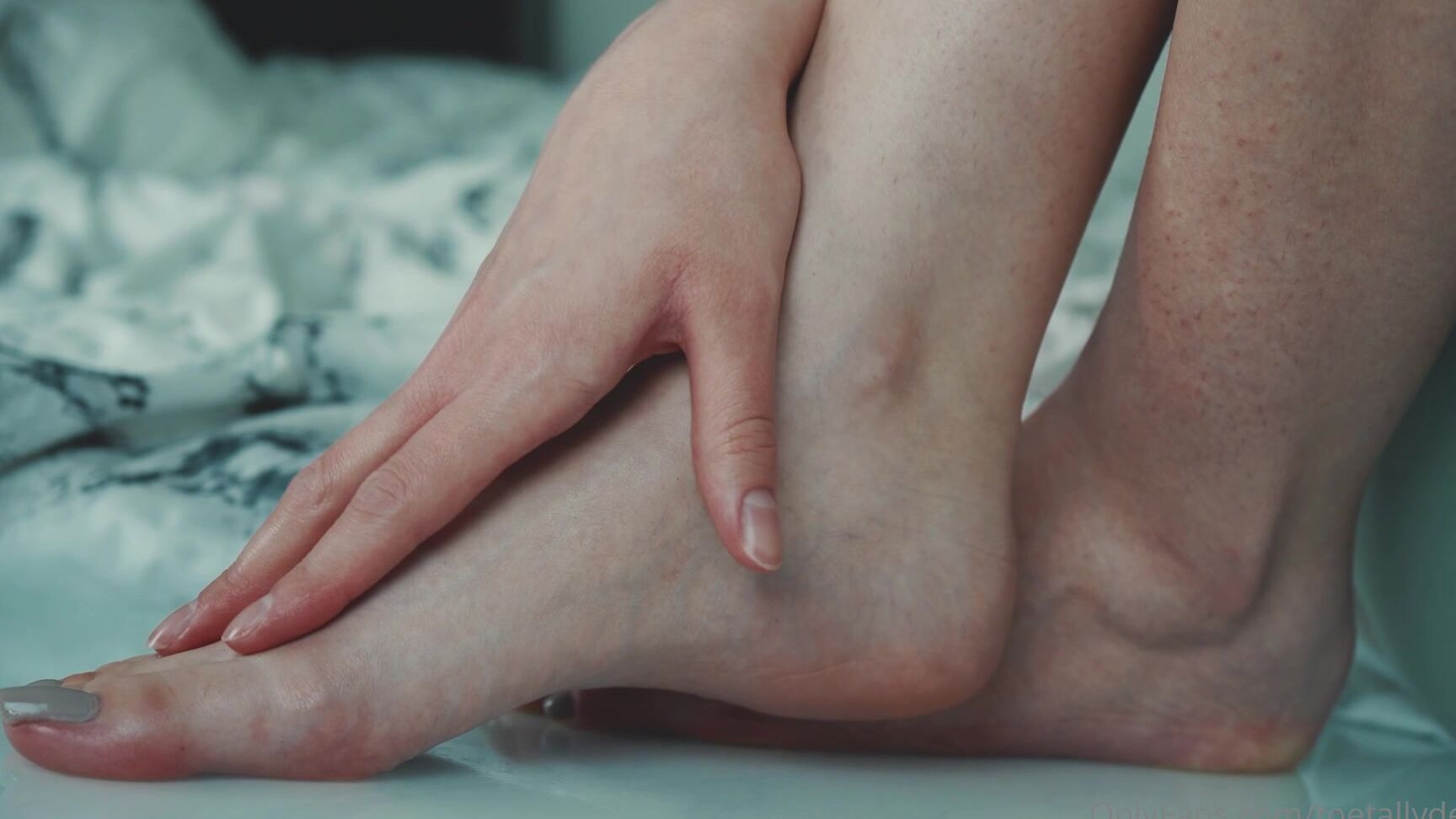 Toetallydevine A Tease With Grey Pedi This Time