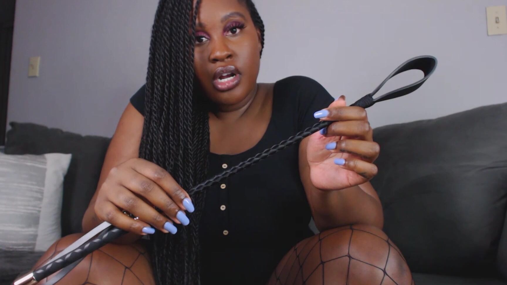 "UnfriendlyBlckHottie" beatdowns, ebony female domination, verbal hardcore humiliation, whip, whipping Whippin you For My Ancestors manyvids