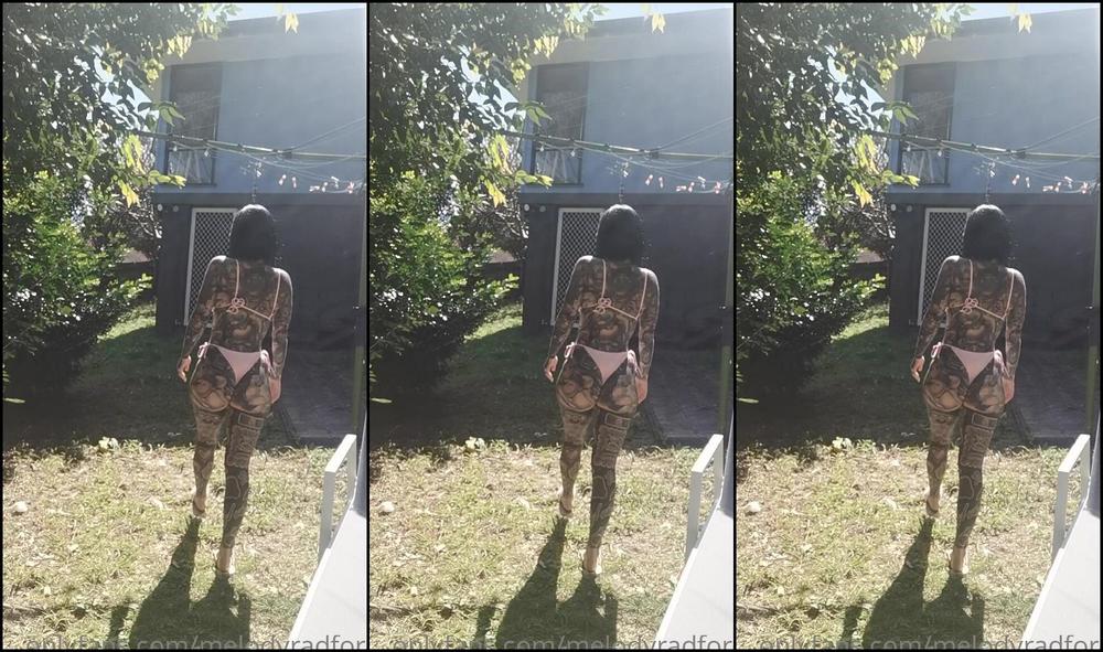 Melodyradford Bikini Fetish Outdoors Walking Talking And Giggling In A Cute Pink Bikini No Makeup