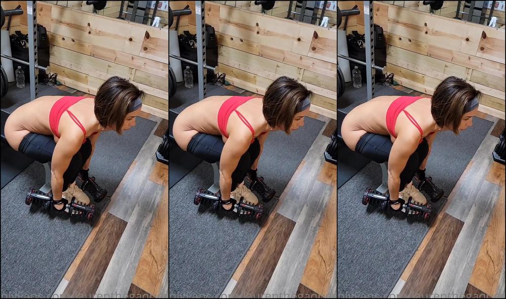 Laurenthegaqueen Naked Workouts Abs Shoulders Calves