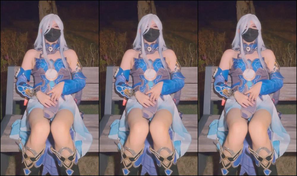 "Amaya Lumina" Jingliu, Honkai Star Rail, Anime, Chinese Cosplay, Asian Sissy, Femboy Crossdresser, 国 产, 女装 オナニー, 女装 子, 户 外 勾引, Suggest Amaya Lumina Crossdresser HSR Jingliu Cosplay Sex At Nighttime Streetside Pornhub