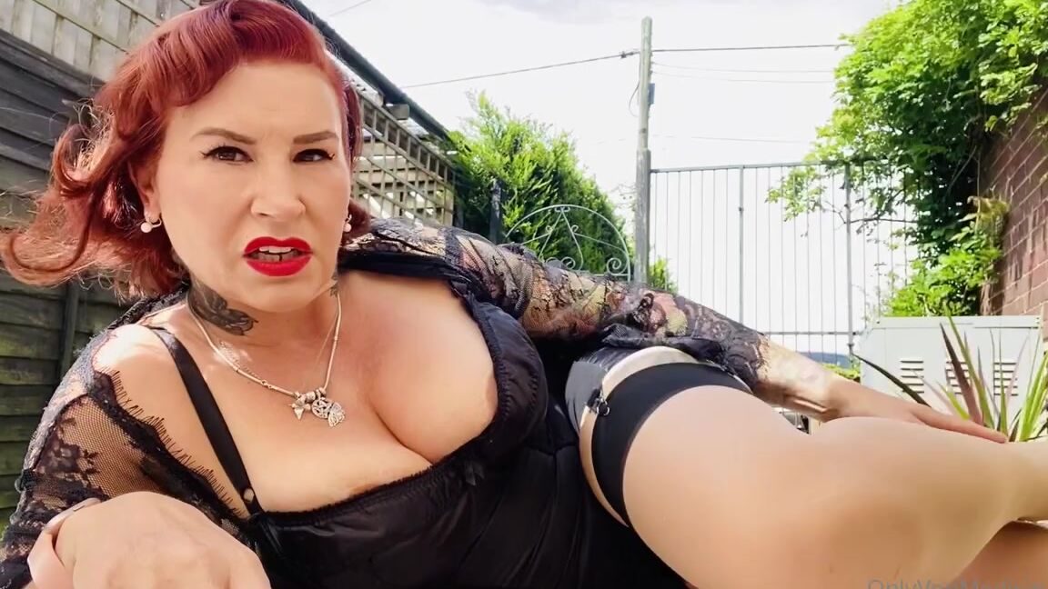 Mistress Ava Von Medisin Aka Avavonmedisin Onlyfans Clean My Boots Whilst You Are Kneeling Naked In My Garden I Know You Want