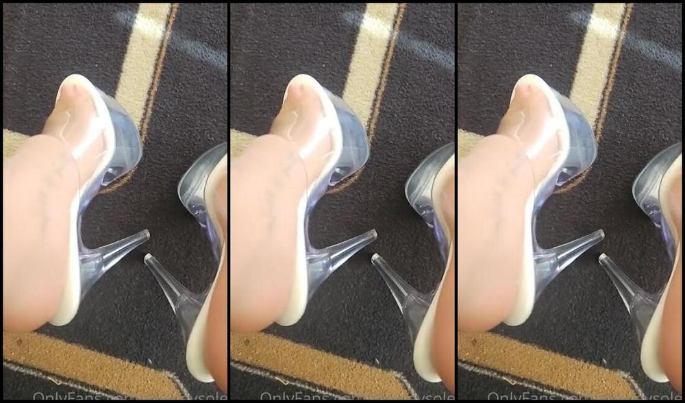 Ab Aka Mywaysoles Onlyfans Nylons Clear Heels And Pink Polish