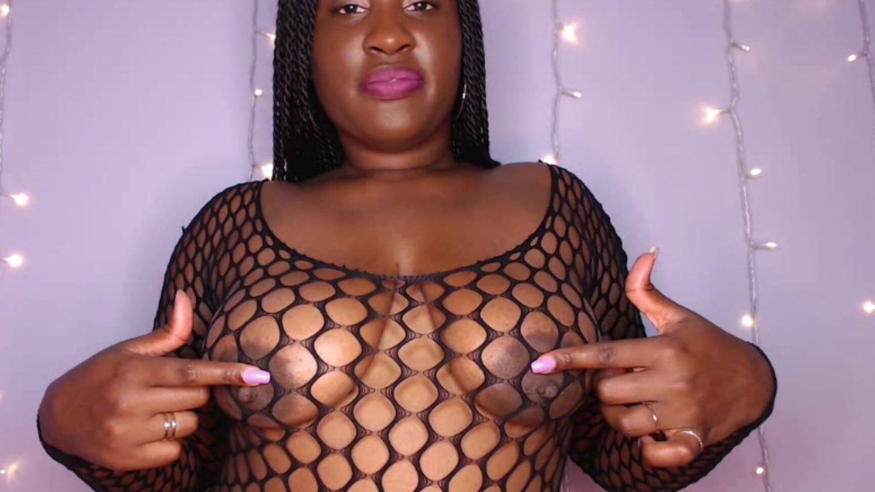 "UnfriendlyBlckHottie" big tits, body worship, ebony goddess, tit sucking / nipple fetish, tit worship brown nipple worship manyvids