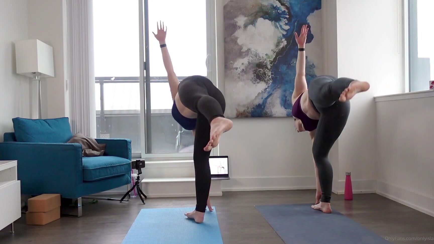 Onlyisla We Know You Ve Fantasized About Being Behind Ella B And I In Downward Dog