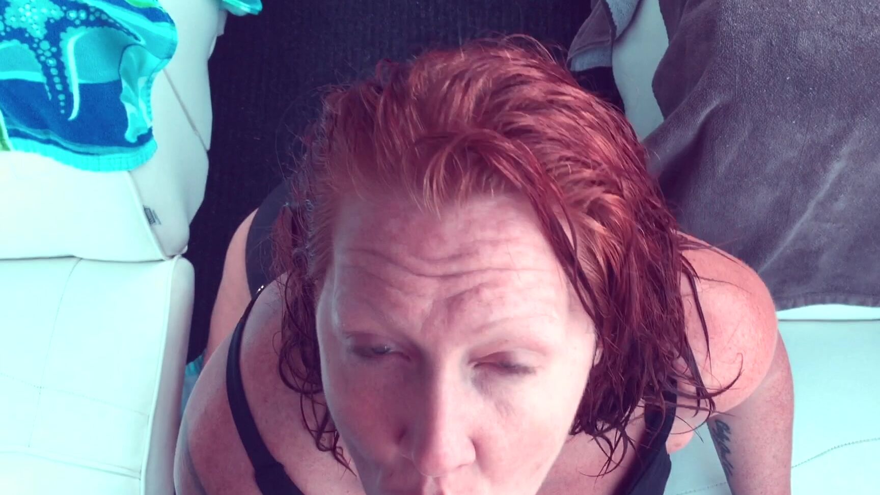 Morgan Reigns Public Boat Blowjob