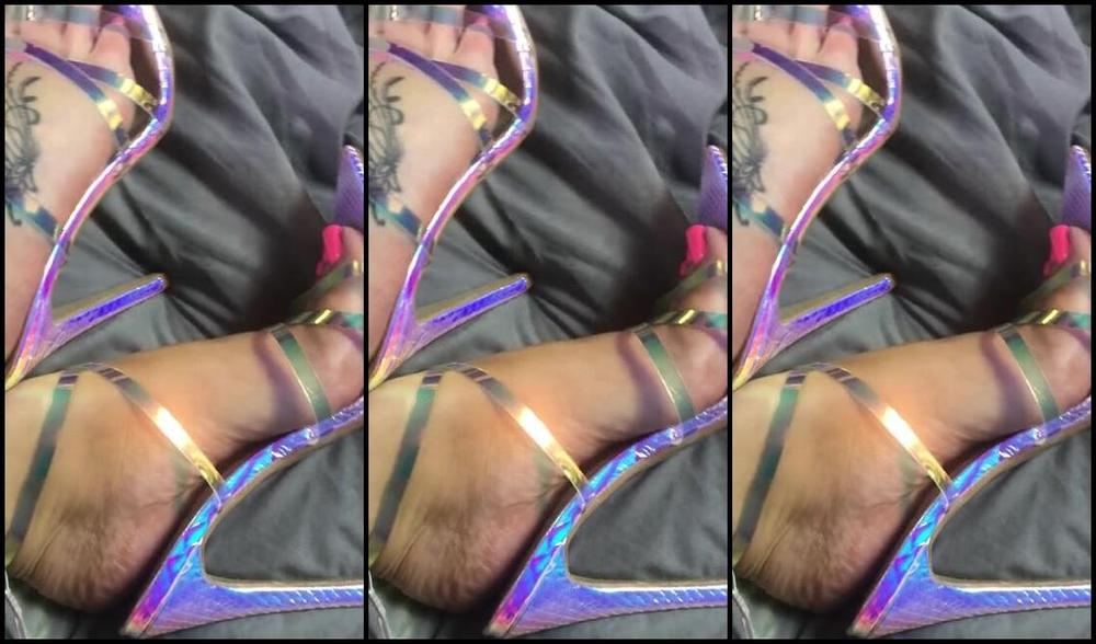 Footsiegalore Onlyfans Only Fans Exclusive Holographic Heels Clip