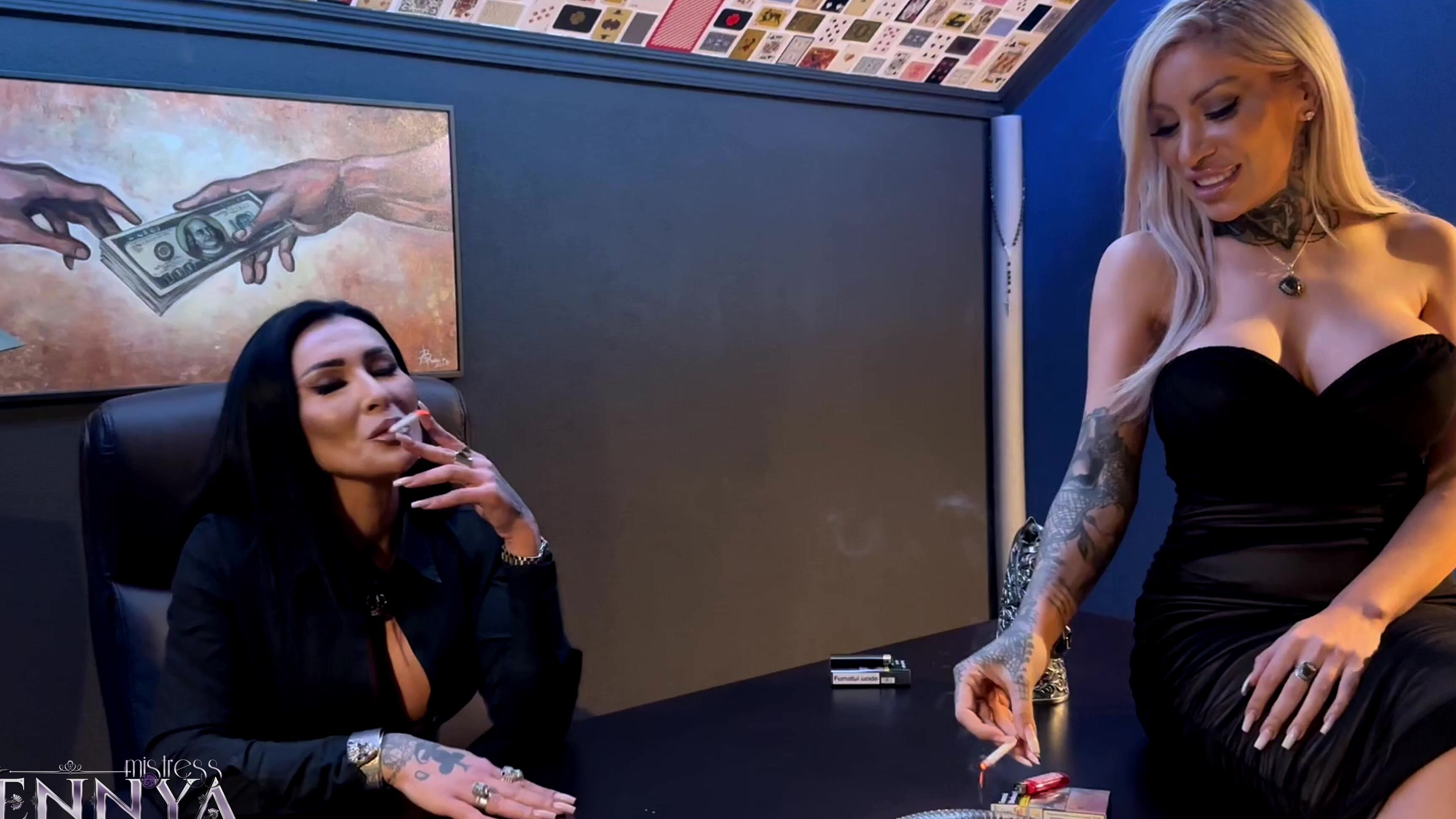 Mistress Kennya Mistress Saida and I take everything from our losers Manyvids