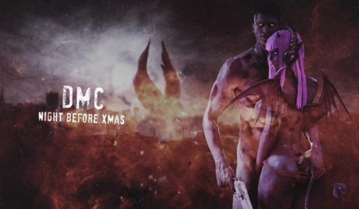 Succubus, 3D Animation, Huge Cock, Dark Elf, SFM, DMC, Futanari, Futa, Dante DMC - Night Before Xmas Mix