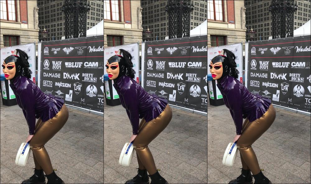 Mfetilicious Dancing At The Party In My Bea Miersch Mask We Didn T Stay Very Late Because We Were Ve