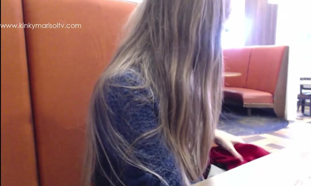 Dildo Fucking, Public Flashing, Public Nudity kinkymarisol naughty in the public coffee shop ManyVids