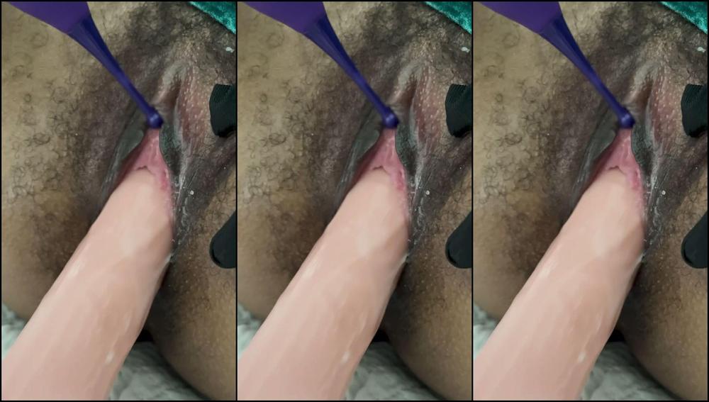 Fucking Machines, Masturbation, Amateur Solo, Ebony, Solo masturbation hairy pussy close up masturbation ManyVids