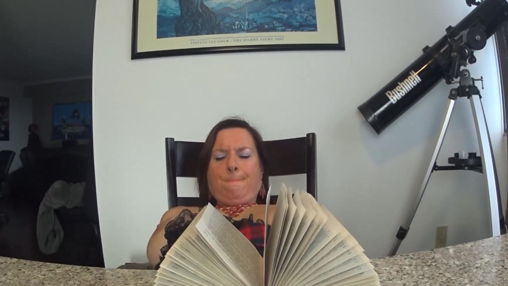 Naughty Christine Reading Is Fun