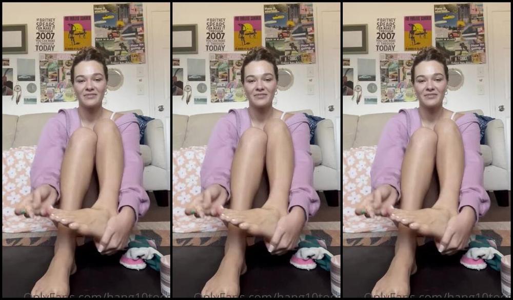 Linzi Little Aka Hang10Toess Onlyfans Come Hang Out With Me Babe Watch Me Get My Feet Nice And Soft For You While I Answer Some Questions Jp