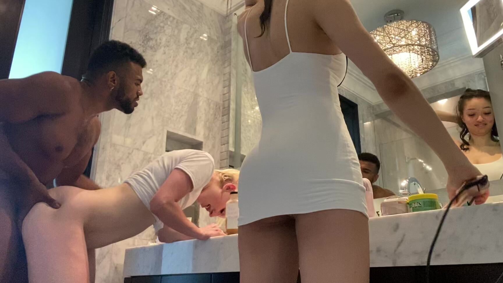 Ass Eating,Bathroom sex,BBC,Interracial,Threesome yourboyfcisco dick before the dick scarlet bloom ManyVids