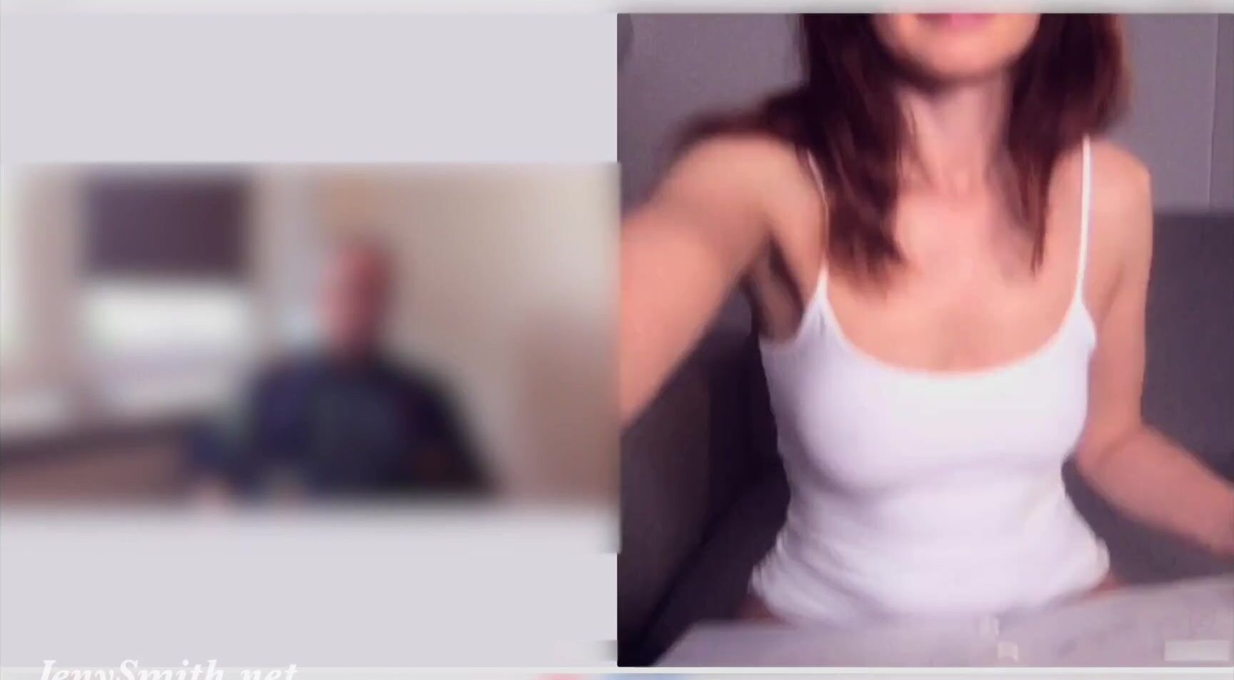 Jeny Smith Jeny Smith flashes during Skype lesson. Bottomless Pornhub