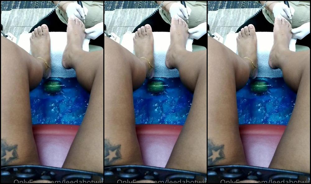 Leedahotwife Watch Me Get My Pedicured