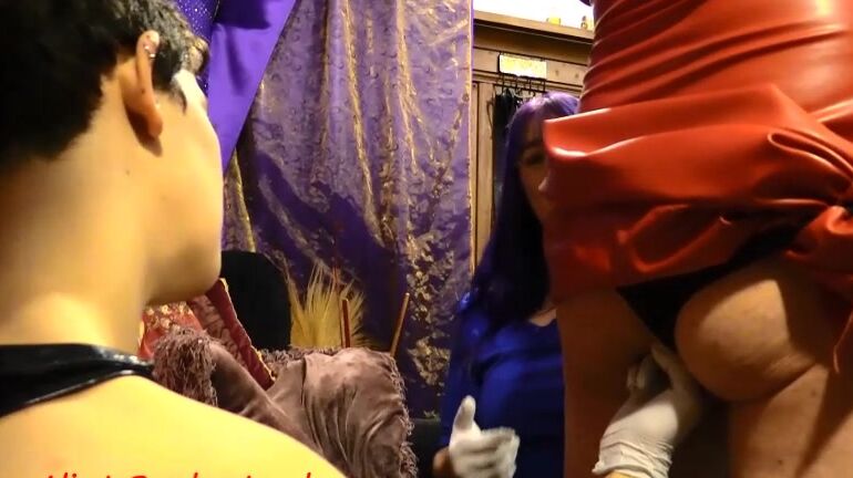 Metal Hood Part 2 Latex Handjob AliceInBondageLand AliceInBondageLand