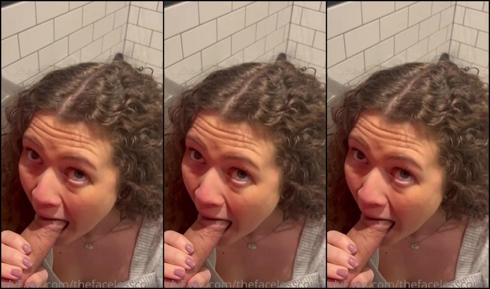 Thefacelesscoupleuk Public Toilet Blowjob This Is Our First Public Tape And We Loved It We Snuck