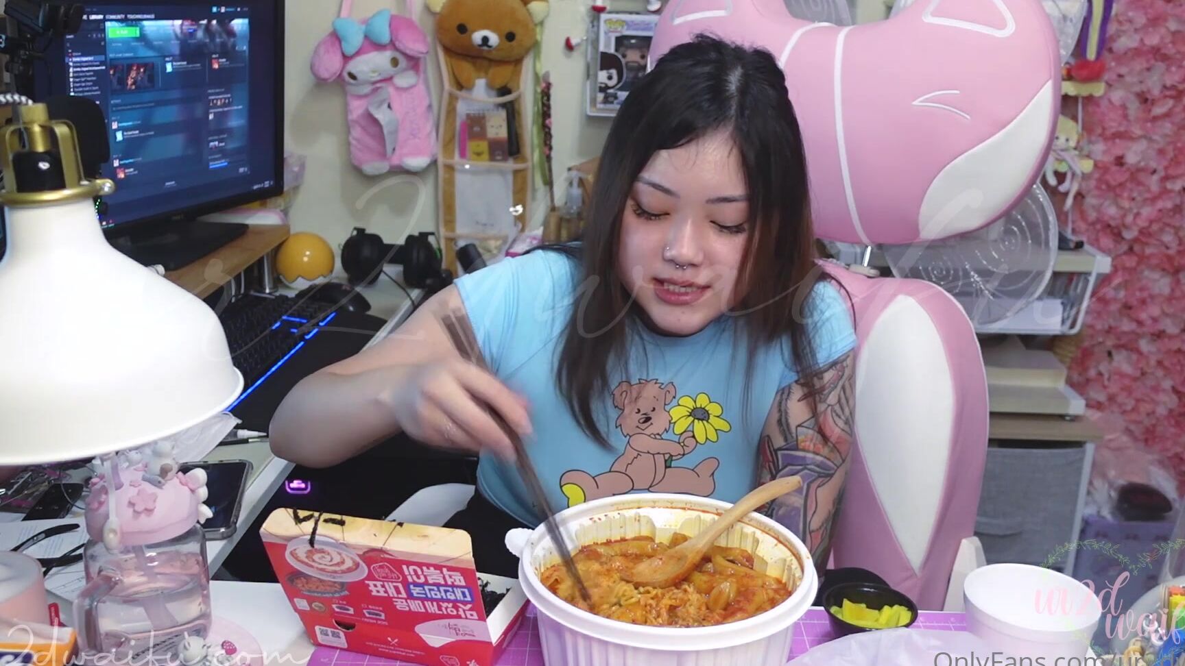 Ur Dwaifu My Q A Ama Mukbang Im Eating Tteokbokki Rabokki