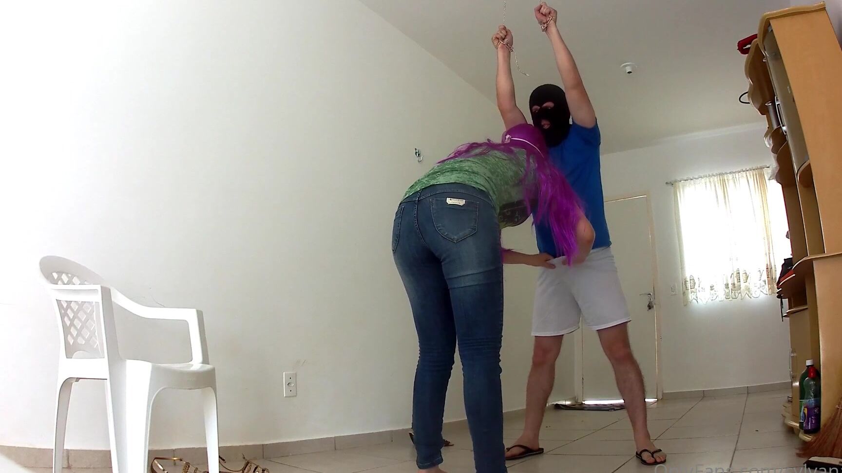 Sylvanafeet Tied To Receive Hard Kicks