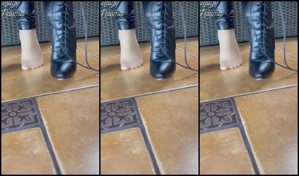 Ladynaama Onlyfans Aesthetic Asmr Video About Leather Boots Im Putting On My Ankle Boots And I Want You To Listen