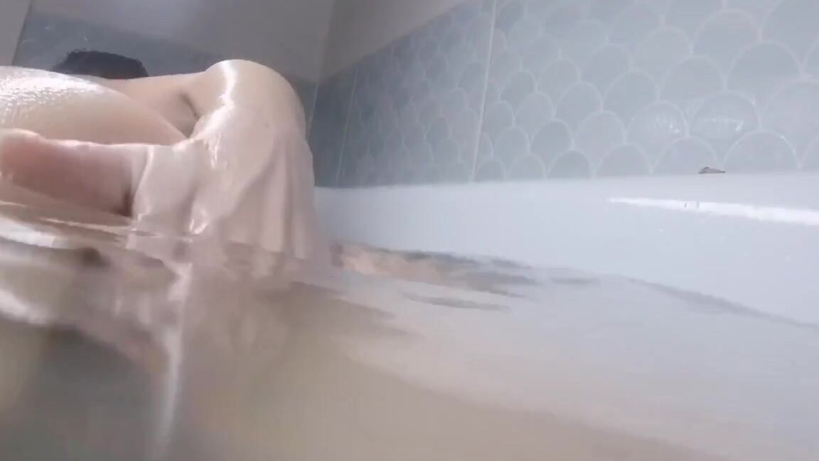 HelloElly Blonde teen is dreaming about big dick. Beautiful bathroom wanking & cum boobs PornHub